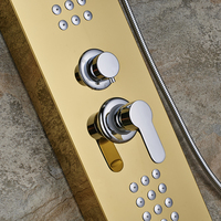 Panneau de pluie système de douche salle de bains colonne tours cascade Spa Jets intelligent panneau mural de douche en acier inoxydable 304 panneau de douche