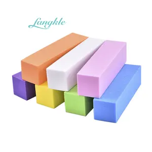 Professional 4 Sides Colorful Sponge Nail Files Buffer For Nail Supplier