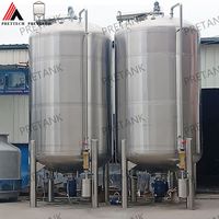 Réservoir d'acétation en acier inoxydable de 1000 L, fermentation du vinaigre, bioréacteur