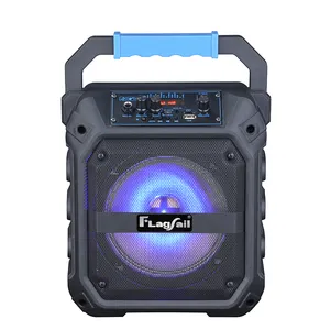Yeni tasarım Pro ses 6 inç Mini kayıt müzik stüdyosu 6 saat çalma süresi ücretsiz örnek Karaoke hoparlörü