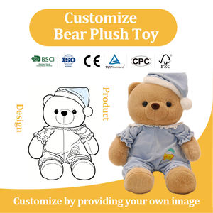 Peluche Personalizzabile a Forma di Orso Cartoon per <span class=keywords><strong>Buonanotte</strong></span>, Regalo per Ragazze, Bambini e Coppie - Product Image 2