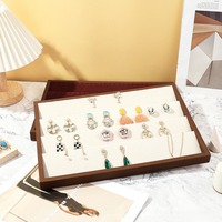 Présentoir à bijoux fantaisie, Boîte de rangement pour pendentifs, Plateau de présentation pour bagues, Présentoir pour boucles d'oreilles et bijoux de poignet