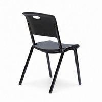 Chaise d'entraînement empilable en plastique pour intérieur, chaise ergonomique pour étudiants, idéale pour les séminaires et les ateliers