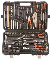 Ensemble de douilles et de cliquets métriques de 150 pièces, 1/4 pouce - Acier CR-V, à dégagement rapide, coffret rigide - Kit d'outils de réparation automobile professionnel
