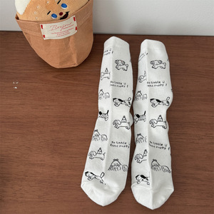 Calcetines de Algodón Coloridos Supersky con Diseño de Perro Salchicha, Calcetines Deportivos para Mujer, Calcetines de Punto para Primavera/Verano - Product Image 2