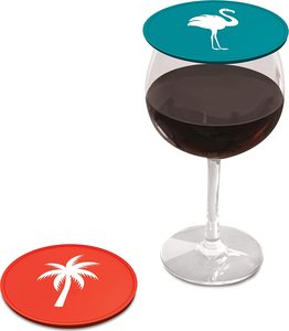 Custom Logo 10cm Silicone Drink Covers <b>Reusable</b> Wine Glass Lids Food for Outdoor Entertaining - Product Image 4