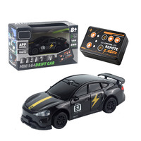 Voiture RC de drift 1:64, contrôle par application 2.4G, voiture télécommandée 4 roues motrices, éclairage LED, rechargeable par Type-C, mini voiture RC de drift, jouet cadeau pour enfants