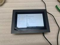 Petit AIO 7 pouces LED LCD panneau industriel PC écran tactile avec lunette 3mm IP65 HMI prise en charge PC sans ventilateur Win7/10/XP Linux Ubuntu OS
