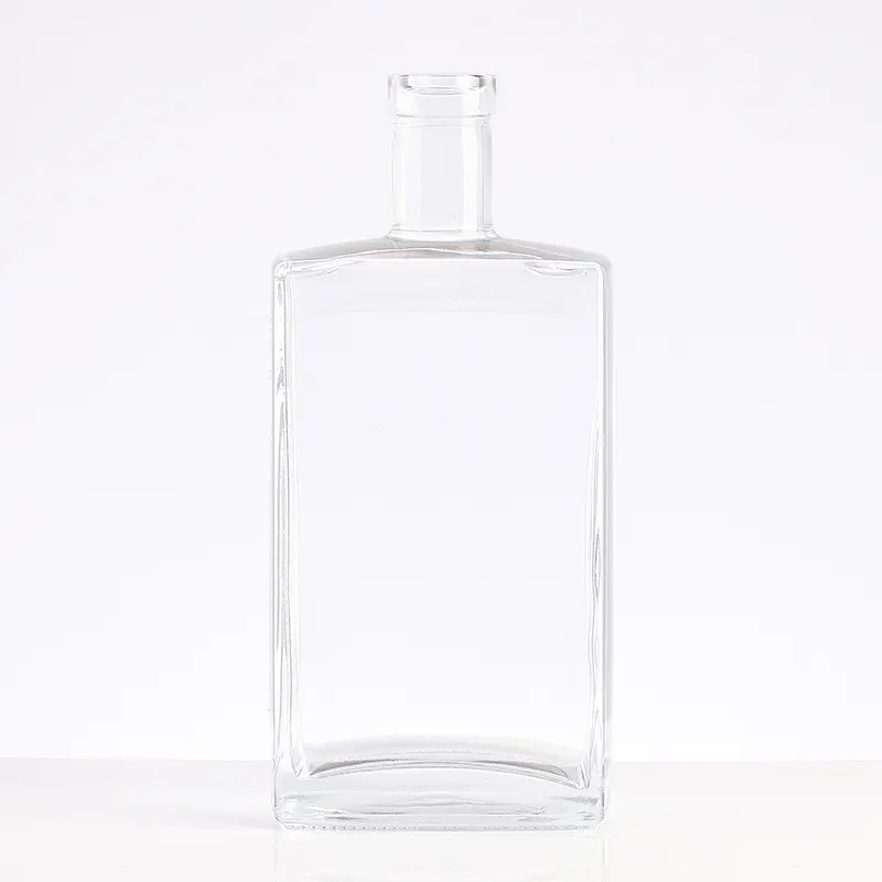 Flint Glass Deckel Finish 750ml Wodka 500ML Glasflasche