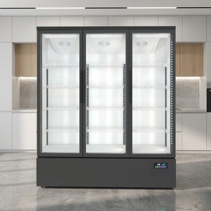 Congélateur vertical commercial 1500L à porte vitrée trempée, vente directe usine, certifié CE -22°C ℃   Réfrigérateur Vitrine - Product Image 6