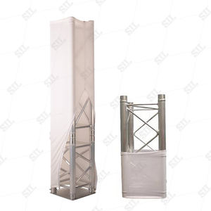 SIL personnalisé Admax blanc noir extensible formes tissu scène imprimé lumière Spandex Truss couverture noir <span class=keywords><strong>Screm</strong></span> Rollos Trussing couvre - Product Image 3