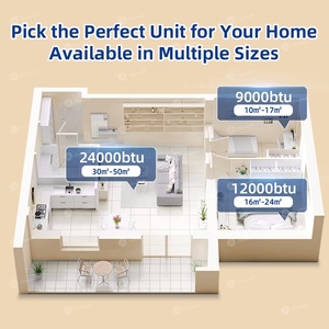 สำหรับเครื่องปรับอากาศแบบมินิสปลิต 9000-24000 บีทียู 1 แรงม้า/1.5 แรงม้า 1.5 ตัน ใช้สารทำความเย็น R410A/R454B ระบบอินเวอร์เตอร์ รองรับ WiFi สำหรับใช้ในบ้านและรถบ้าน - Product Image 6