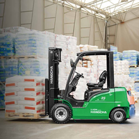 Montacargas Eléctrico Compacto de Iones de Litio Hangcha de 2-3 Toneladas (1500 kg) CPD15-XCY2-SI 4WD con Desplazador Lateral Hidráulico y Certificación CE