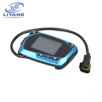 Contrôleur LCD universel pour chauffage diesel avec télécommande bleue 5 touches pour moniteur de chauffage d'air de voiture et camion