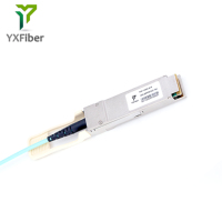 Cable Óptico Activo AOC QSFP28 a QSFP28 de 100G, 1m 3m 5m 10m 20m 100m, MSA 100Gbase 850nm, Fibra Óptica MM, AOC QSFP28-AOC-100G-IB
