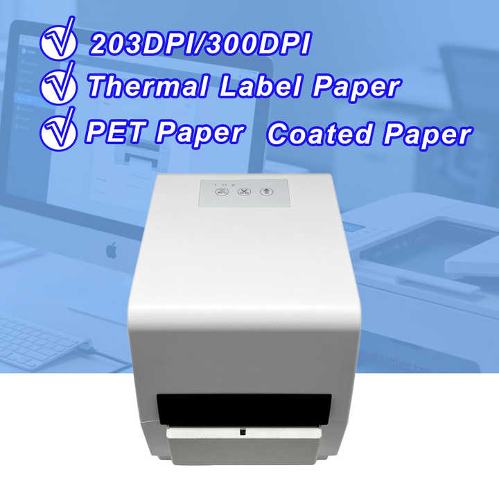 Desktop Ribbon Printing Machine 110mm Thermal Adhesive Shipping Label ...