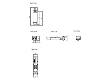 8AA0SCALANCE 1AF00 6GK5991 X อุปกรณ์เสริม; SFP991 1LD; พอร์ต1x100 mbit/ S LC, ออปติคอล; แก้วโหมดเดียวชนิดสูงถึง26 - Product Image 3