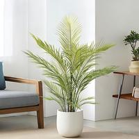 Vente en gros de palmiers Areca artificiels de différentes tailles, feuilles artificielles, plantes artificielles, arbre artificiel, décoration intérieure commerciale