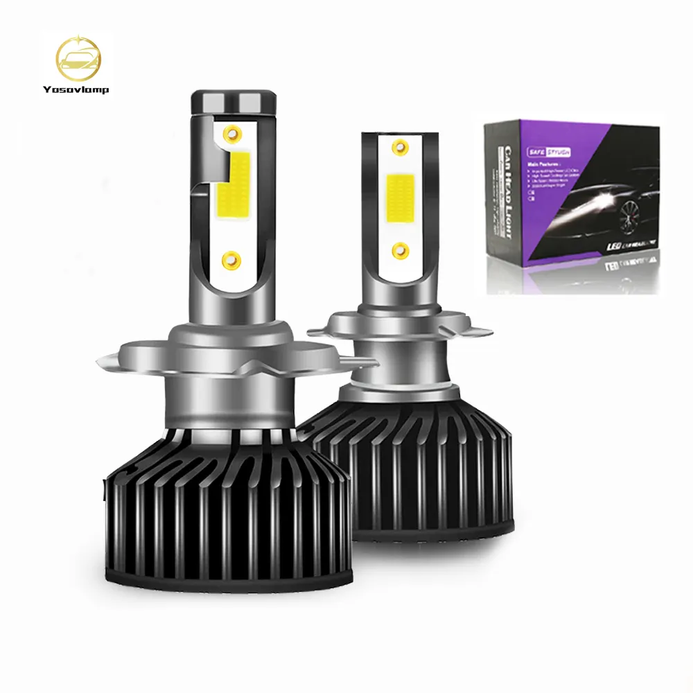 Yosovlamp 365 day warranty 72W 8000lm s2 F2 cob led headlight h4 h7 9005 h11 h10 h8 h13 f2 No Error f5 f9 F7 Car Headlights Bulb