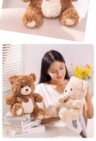Fabricant de jouets Boyue, ours en peluche brun personnalisé, animaux en peluche de dessin animé, ours en peluche miniature mignon