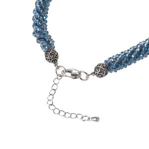 Collier chaîne torsadée dorée de 18 pouces Fashionin avec cristal de verre, motif ethnique religieux en forme de cœur, diamant, cadeau de fête - Product Image 4