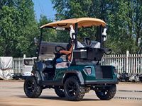 Voitures de golf professionnelles 2 places, voiture de golf électrique personnalisée, buggy de golf tout-terrain, pneus résistants à l'usure pour les activités de plein air