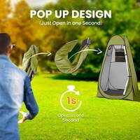 Tente de camping pour se changer et se laver, tente de douche de camping, tente entièrement automatique, pop-up, imperméable