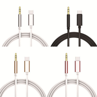 Cable de Audio para Auto de 3 Pies (1 m) Tipo C a Conector de 3.5 mm con Chip DAC Digital, Cable USB Tipo C a Conector AUX de 3.5 mm para Samsung y Xiaomi