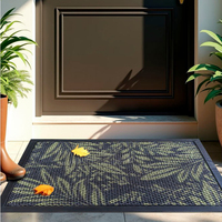 Tapis de porte épais creux à grille personnalisée pour les jours de pluie et de neige ou les chantiers de construction