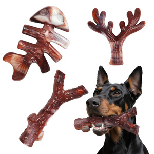 Jouet interactif d'entraînement pour chien en nylon en forme de Y, style corne de cerf, pour nettoyer les dents - Product Image 1