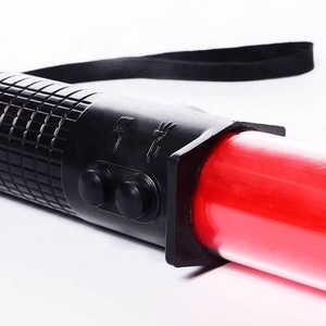Bâton de signalisation LED rechargeable avec aimant et sifflet, brise-vitre, lampe torche, baguette de signalisation - Product Image 4