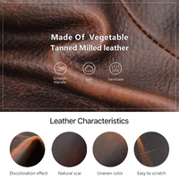 Pochette technique vintage en cuir tanné végétal, organiseur d'accessoires électroniques de voyage avec emplacement pour Apple Pencil