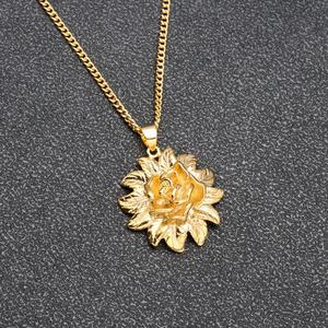 JXX Collar con Colgantes de Flores Chapados en Oro de 24k para Mujer, en Oferta, para Fiesta/Aniversario - Product Image 2