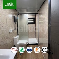 Casa Prefabricada Portátil Expandible WELLUCKY para Alquiler en Airbnb, Casa Contenedor Expandible Completamente Amueblada con Baño