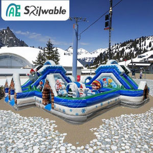 Terrain <span class=keywords><strong>de</strong></span> jeu gonflable <span class=keywords><strong>de</strong></span> neige d'hiver d'obstacle gonflable extérieur parcours d'obstacles - Product Image 6