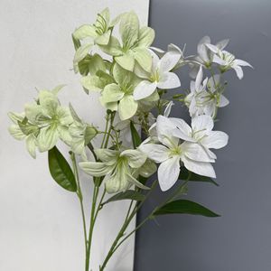 ดอกลิลลี่ประดิษฐ์ Jinxi ช่อดอกไม้ผ้าไหมสำหรับตกแต่งงานแต่งงานและบ้าน - Product Image 4