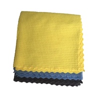Handuk Kain Mikrofiber Waffle Berdaya Serap Tinggi, Anti Gores, Ukuran Besar untuk Detailing Mobil