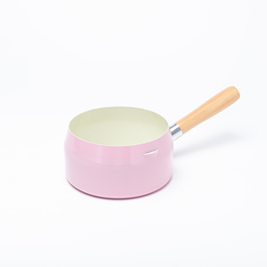 Milk Pot Nonstick Round Cookware For Baby Food Making With Wooden Handle 1.5L Capacity Hand Wash Only - Product Image 4