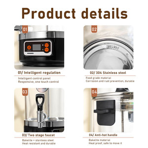 Hervidor de Agua Eléctrico, Máquina Automática para Preparar Té, Hervidor de Agua de Gran Capacidad de 20L, Cafetera con Infusor para Cafetería, Tienda de Té con Leche, Hotel - Product Image 5