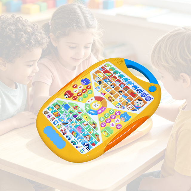 Learning Tablet Toy for Kids Educational Alphabet Number Games Electronic Interactive Pad for Toddler Preschool Study