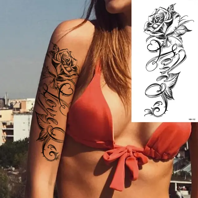 Custom Cheap Price Temporary Tattoo Arm Large Fashion Tattoo Sticker For Adult
