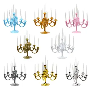 Candelabri portacandele compleanno Cake Topper Wrappers con candele per la festa di nozze di natale