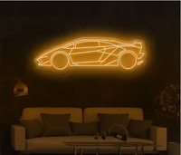 Enseigne au néon 3d au design personnalisable enseigne au néon Led personnalisée logo enseignes de voiture Art de voiture utilisé pour les affiches de magasin