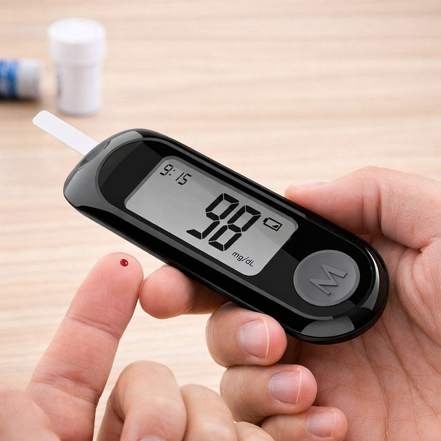 New Glucose Meter Factory Blood Sugar Glucometer Diabetes Test with Strips for Home Use