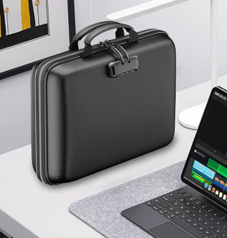 Trending Products 2025 New Arrivals Fireproof Document Bag with Anti-theft Lock Waterproof Men's Business Bag