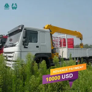 Super Crane Guindaste 1T 3T 10T 25 Ton Hidrolik Camion Gru Boom Truk Mini Dipasang Derek untuk Penjualan Konstruksi