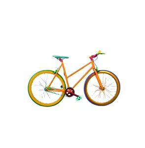 Hot Sale And Cheap Single Speed Colorful Fixed Gear Bike Wholesale With Novatec Fixed Gear Wheels