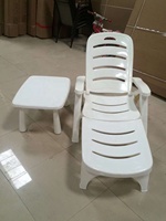 Chaise longue en plastique polyvalente pour l'extérieur Chaise longue de jardin pour piscine Chaise de plage Chaise longue pour patio Chaise longue pour l'extérieur