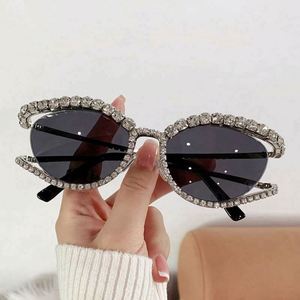 Gafas de Sol Cuadradas Brillantes de Lujo con Logotipo Personalizado, Cristales de Estrás, Protección UV400, Marco de PC+Metal, Multicolor, 56x40mm, Unisex - Product Image 1