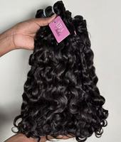 Cabello Virgen Rizado Caribeño SDD, Cabello Virgen Malayo, Cabello Virgen de Donante, Paquetes de Cabello Virgen para Crochet, Cabello Virgen Indio, Cabello Virgen a Granel SDD